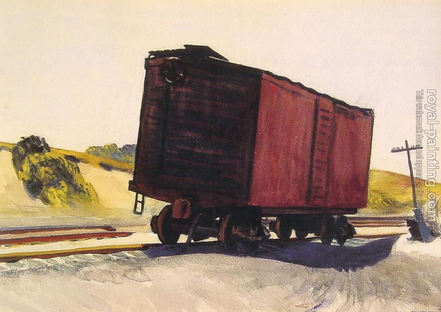 Edward Hopper : Freight Car at Truro